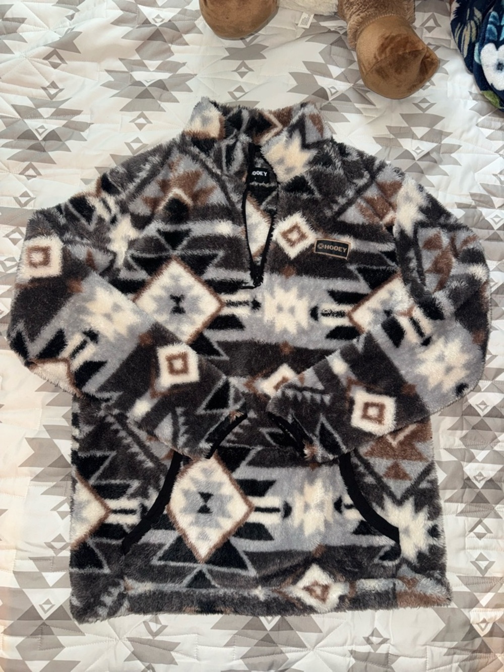 Hooey Fluffy Sherpa Pullover Quarter Zip